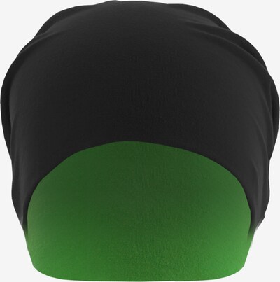 MSTRDS Bonnet 'Beanie' en vert fluo / noir, Vue avec produit