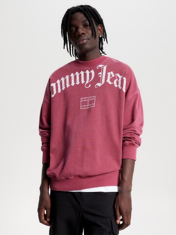 Tommy Jeans Sweatshirt 'Grunge' in Rot: predná strana