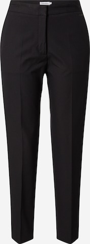 Pantalon à plis Calvin Klein en noir : devant
