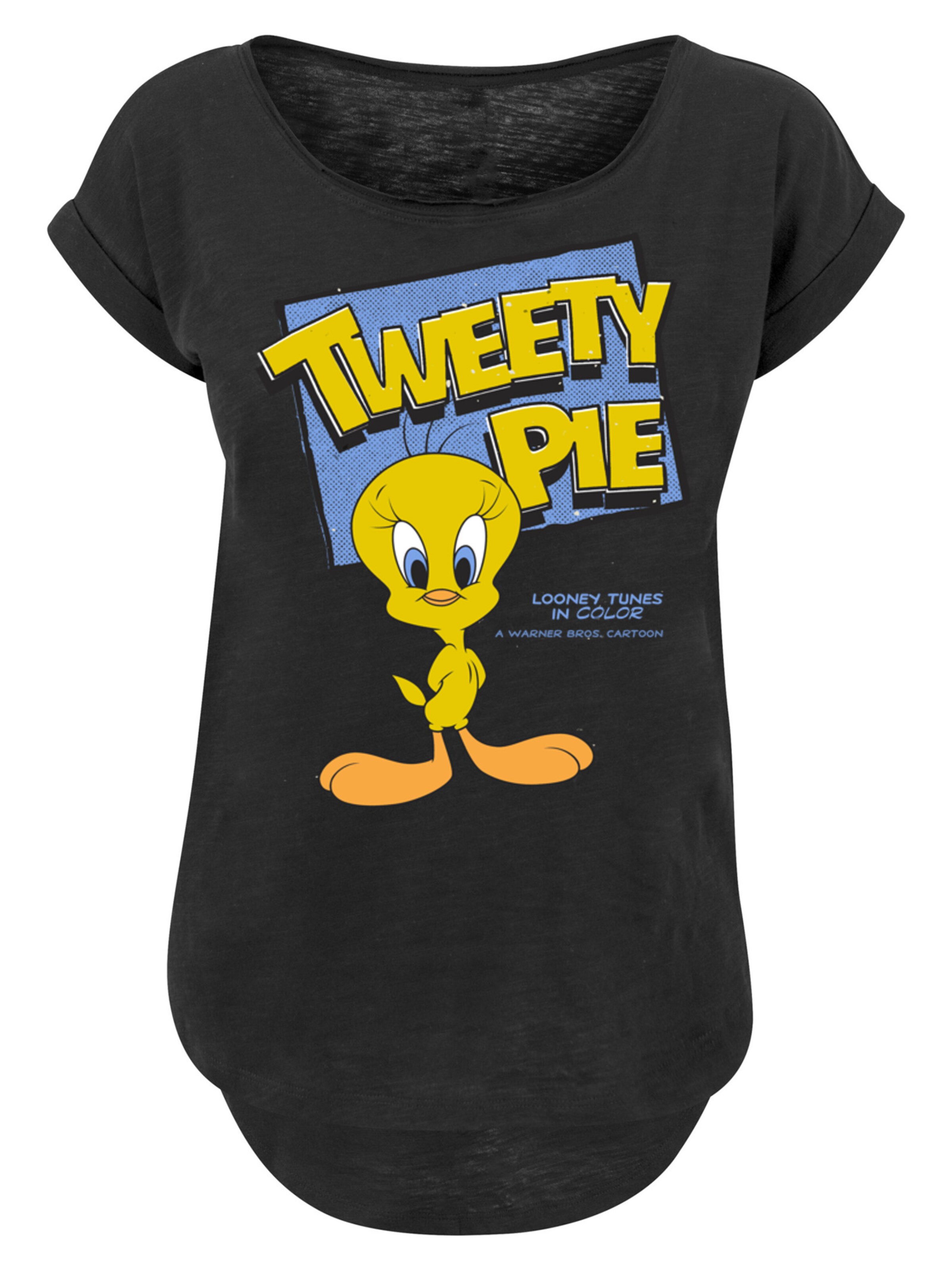 T-shirt 'Classic Tweetie Pie' F4NT4STIC en noir : devant