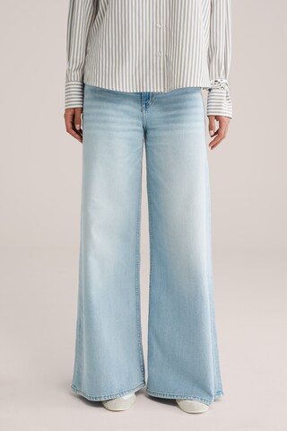 WE Fashion - Loosefit Calças de ganga em azul: frente