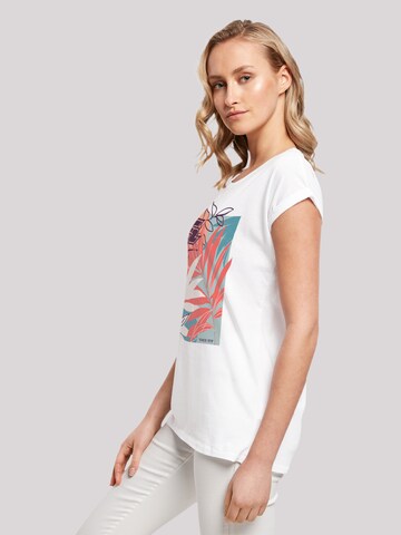 F2 T-Shirt 'F2 Beach Vibes Sommer Style' in Weiß