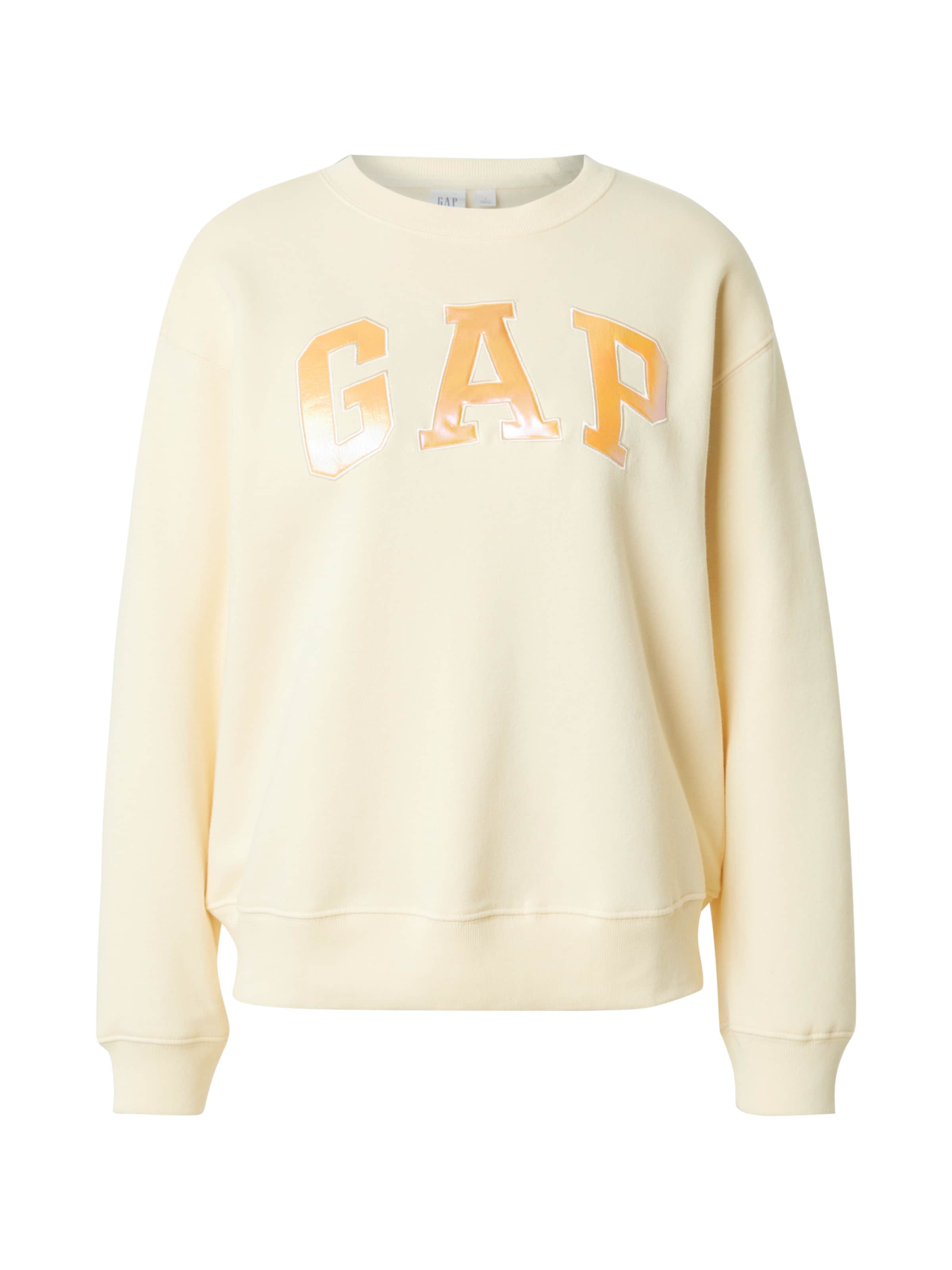 GAP Sweatshirt 'HERITAGE' in hellgelb / hellorange, Produktansicht