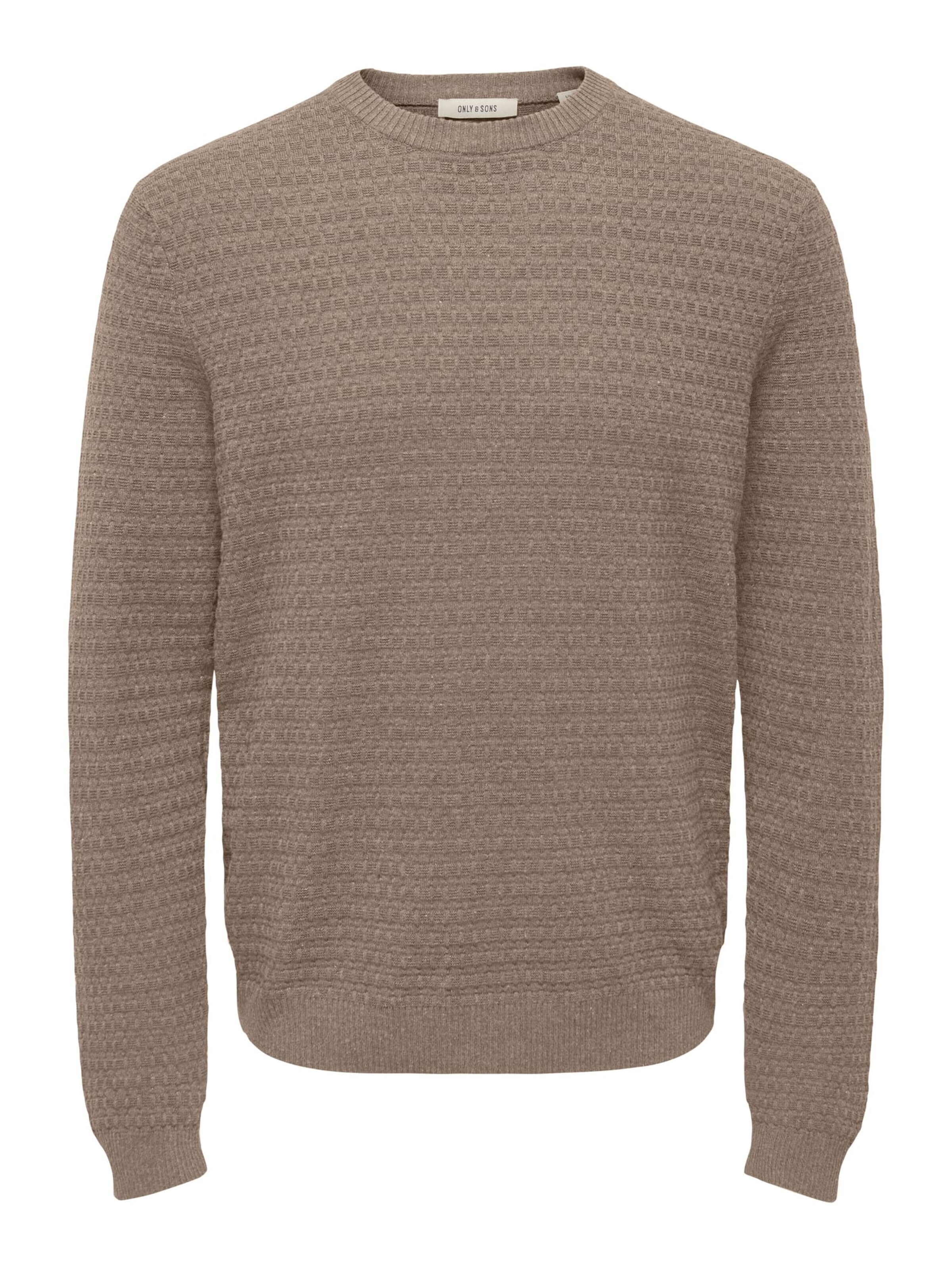 Only & Sons Sweater 'loui' in M in Taupe, Item view