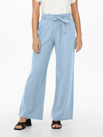 JDY Wide leg Trousers 'JDYSAY' in Blue: front