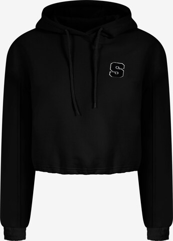 Smilodox Sweatshirt 'Rylanda' in Zwart: voorkant