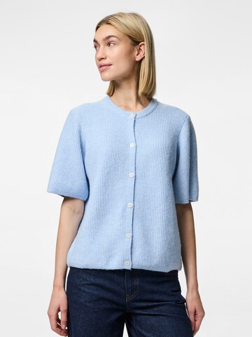 PIECES Knit cardigan 'PCSilly' in Blue: front