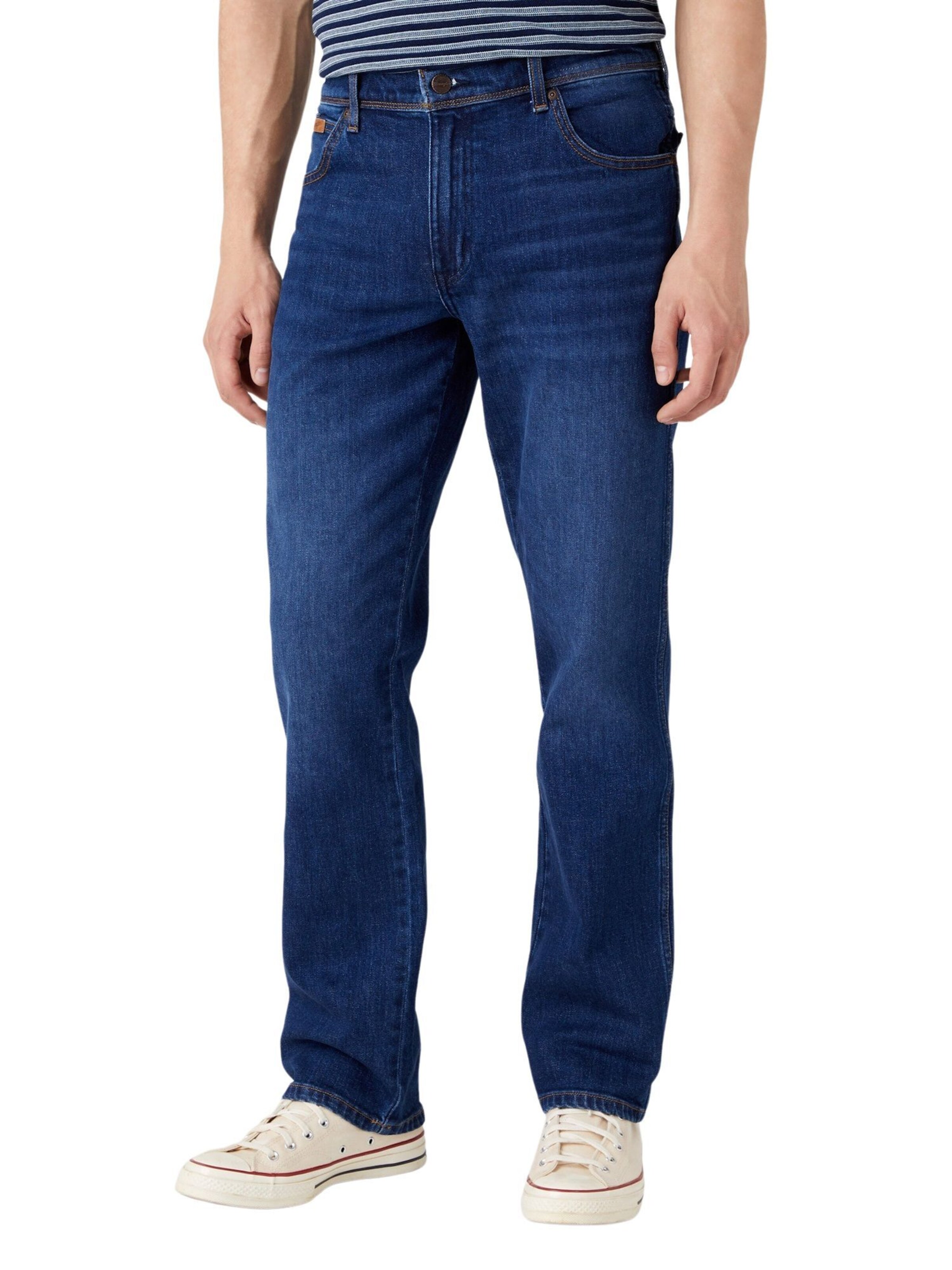 WRANGLER Regular Jeans 'Texas' in Blauw: voorkant