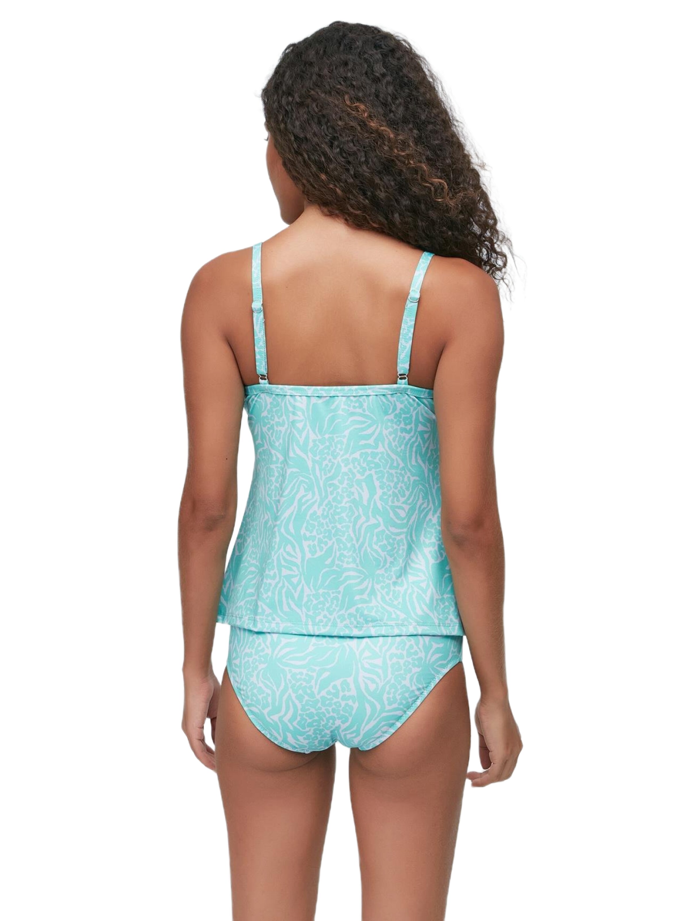 C&City Bustier Tankini in Blauw