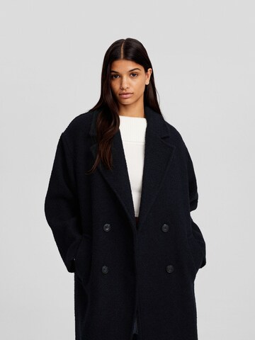 Bershka Between-seasons coat in Blue