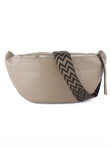 lePelou - Riñonera 'PELLEGRINA' en gris: frente