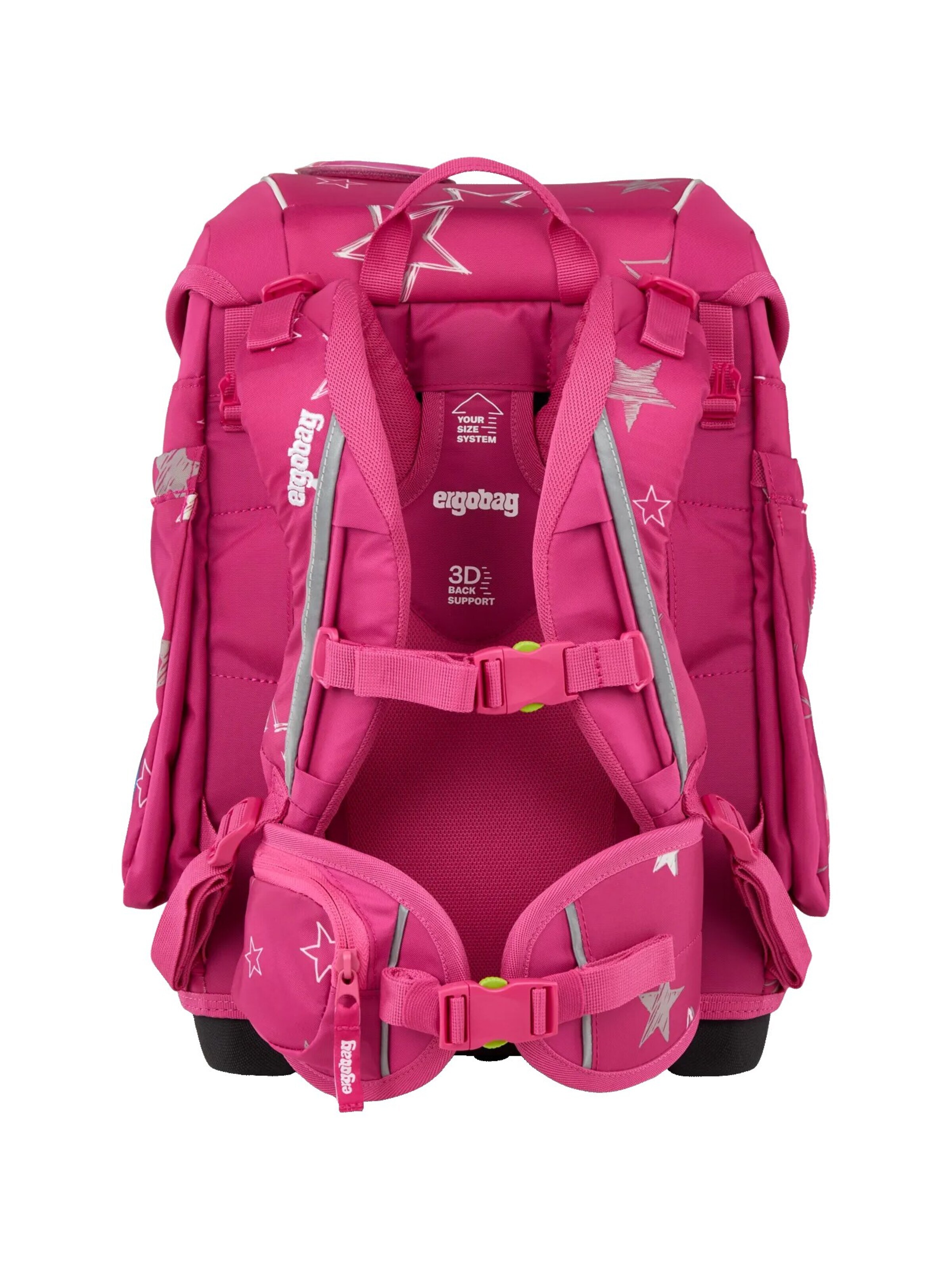ergobag Backpack 'Schulranzen-Set cubo Set' in Pink
