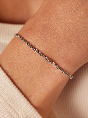 Lucardi Armband 'Essentials' in Silber: Vorderseite