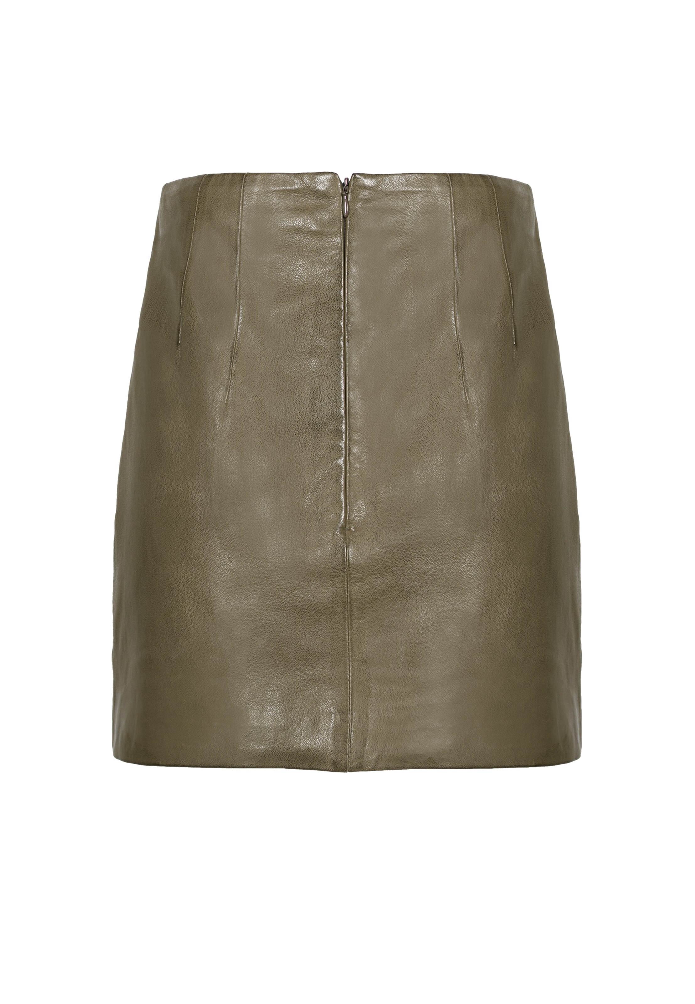 FREAKY NATION Sukňa ' Leather Mini Skirt ' - Zelená: predná strana