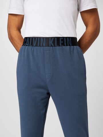 Calvin Klein Underwear Tapered Pyjamahousut 'Intense Power' värissä sininen