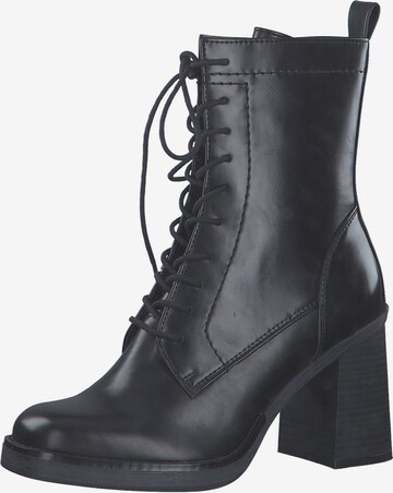 MARCO TOZZI Lace-Up Ankle Boots in Black: front