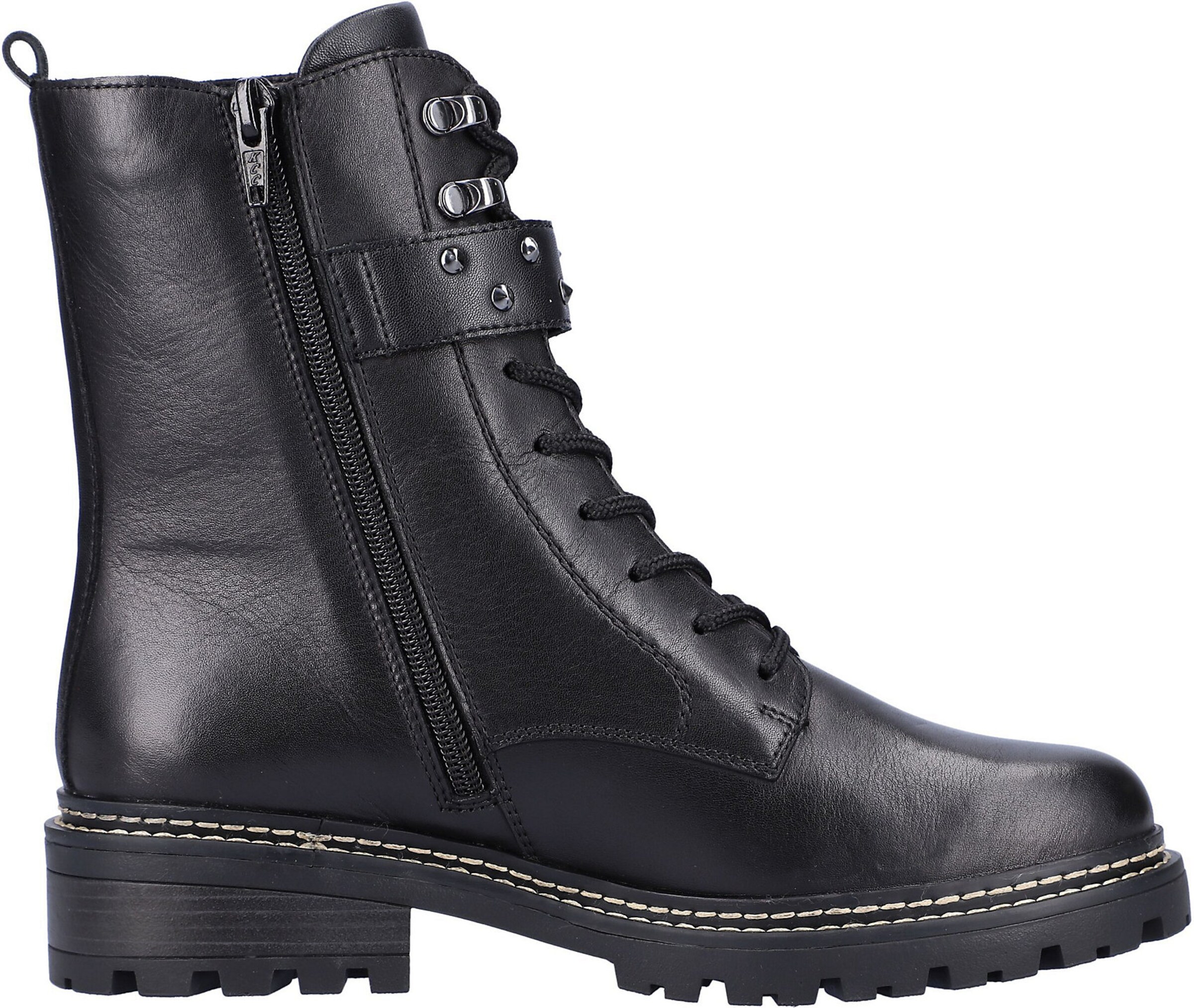 REMONTE Schnürstiefelette in Schwarz