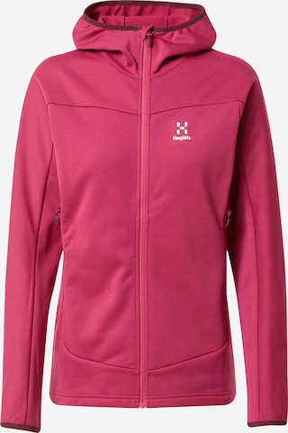 Haglöfs Athletic Fleece Jacket 'Frost' in Pink: front