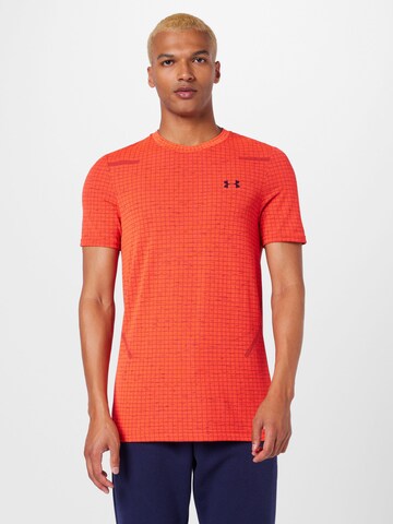 T-Shirt fonctionnel UNDER ARMOUR en orange : devant