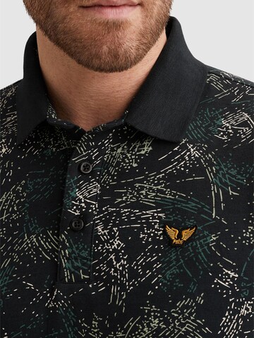 T-Shirt 'Polo shirt in jersey with allover print' PME Legend en bleu