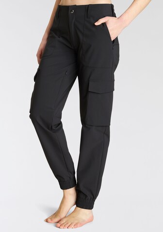 VIVANCE Tapered Outdoorhose 'Active' in Schwarz: Vorderseite
