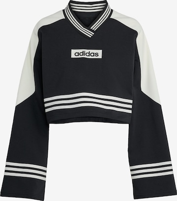 juoda ADIDAS ORIGINALS Megztinis be užsegimo 'Blocking Crewneck': priekis