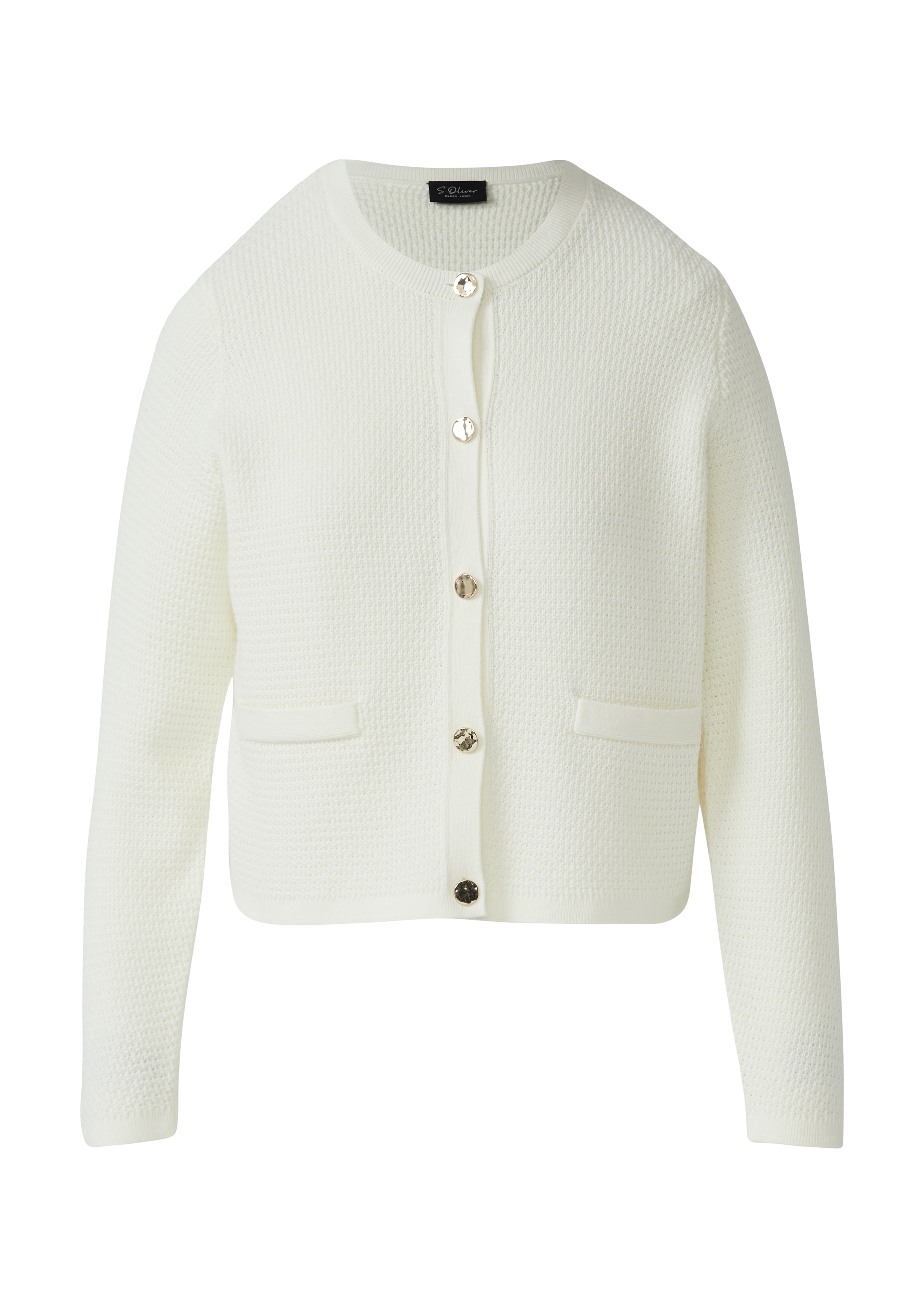 balta s.Oliver BLACK LABEL Kardiganas: priekis