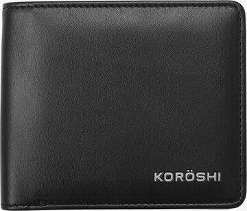 Porte-monnaies KOROSHI en noir : devant