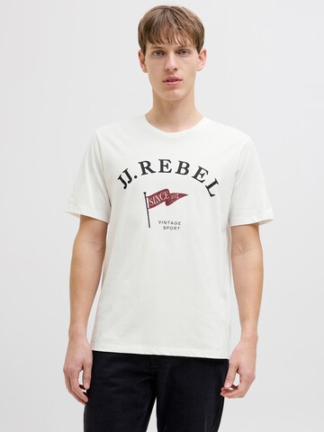 JJ Rebel Shirt 'JREBPREPPY' in White: front
