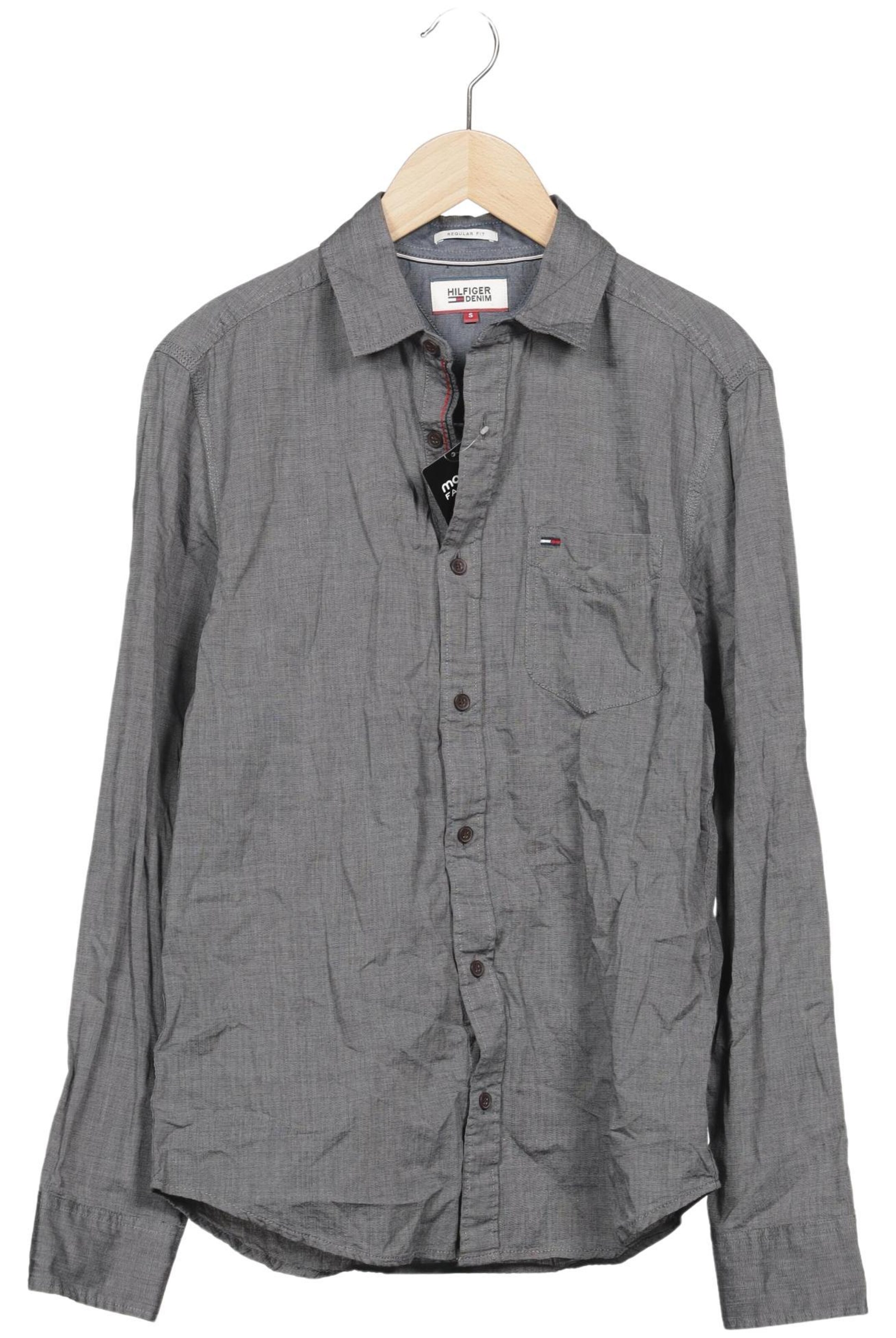 Tommy Jeans Button Up Shirt in S in Grey: front
