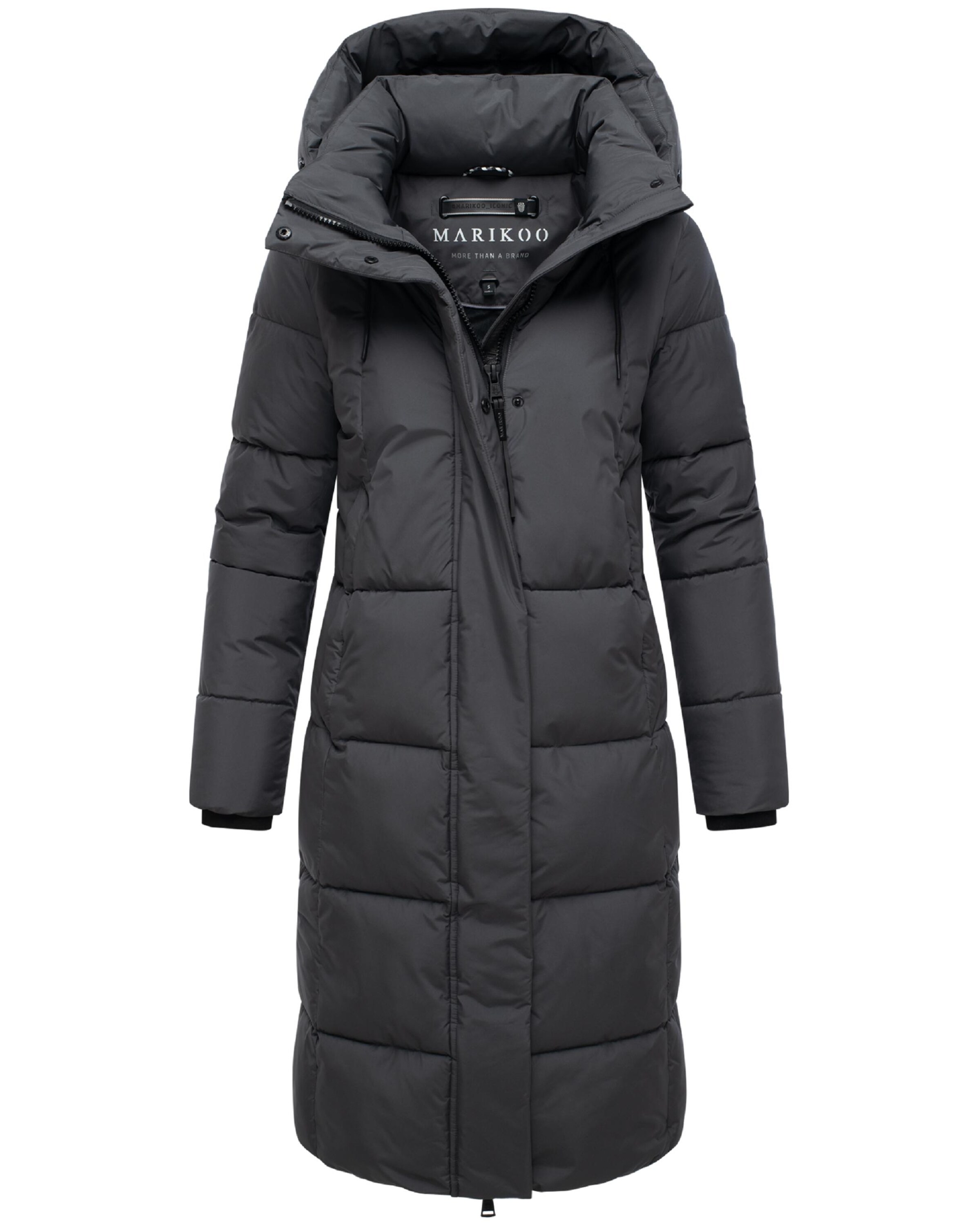MARIKOO Winter Coat 'Chumanii XVI' in Grey