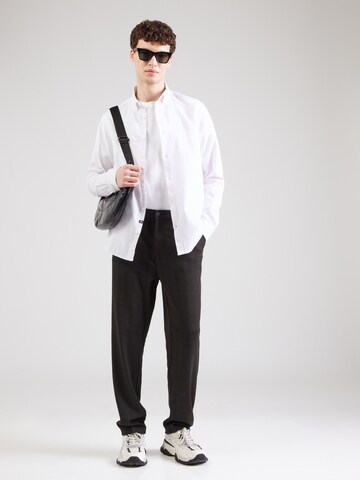 INDICODE - Ajuste regular Camisa 'Brayden' en blanco