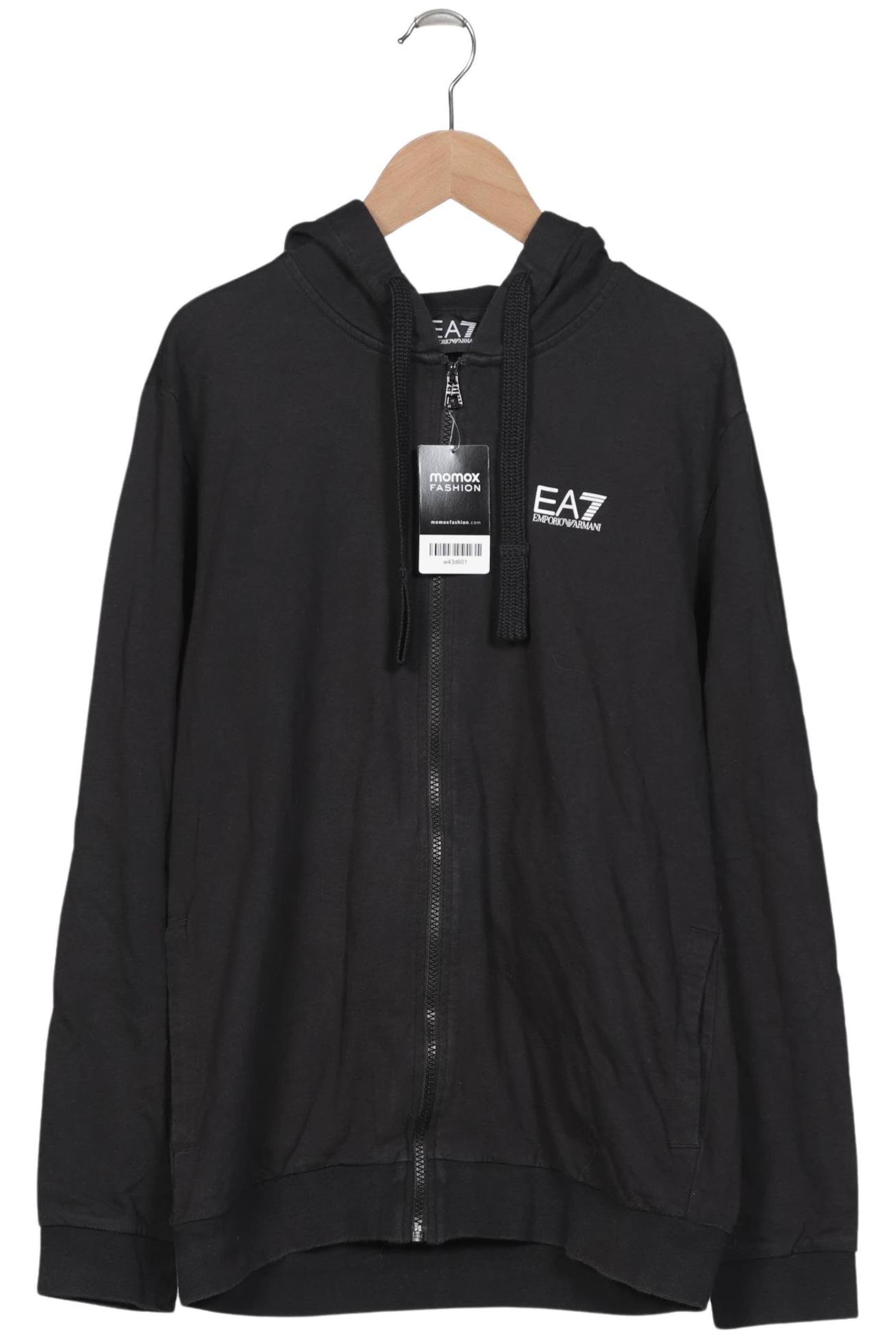 EA7 Emporio Armani Kapuzenpullover M in Schwarz: Vorderseite