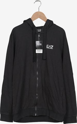 EA7 Emporio Armani Kapuzenpullover M in Schwarz: Vorderseite
