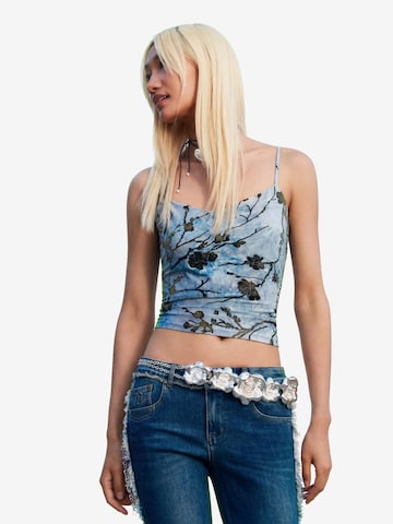 Top de la Desigual pe albastru