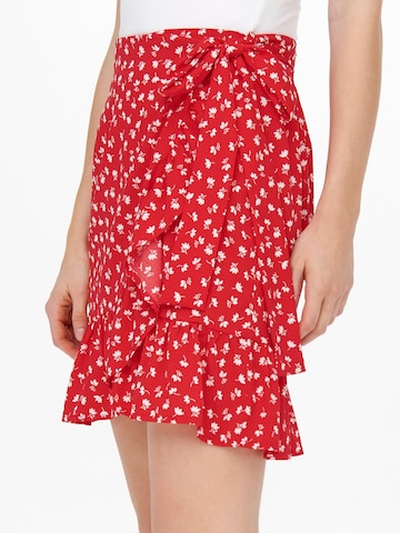 ONLY - Falda 'Olivia' en rojo