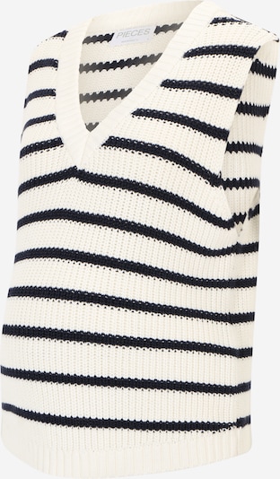Pieces Maternity Sweater in Navy / White, Item view