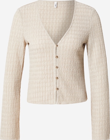 Cardigan 'ONLILSE' ONLY en gris : devant