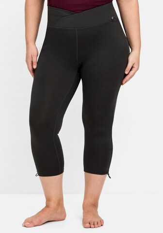 SHEEGO Skinny Leggings in Grijs: voorkant