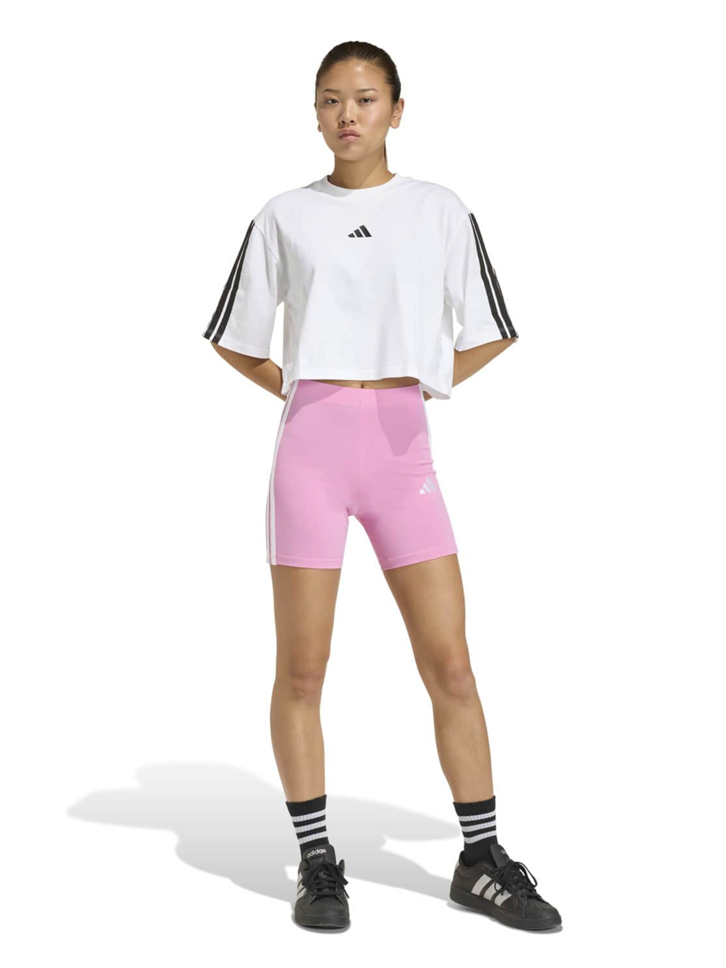 ADIDAS SPORTSWEAR Skinny Spodnie sportowe 'Essentials' w kolorze czerwony