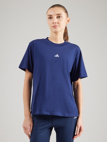 ADIDAS SPORTSWEAR Функционална тениска в синьо: отпред