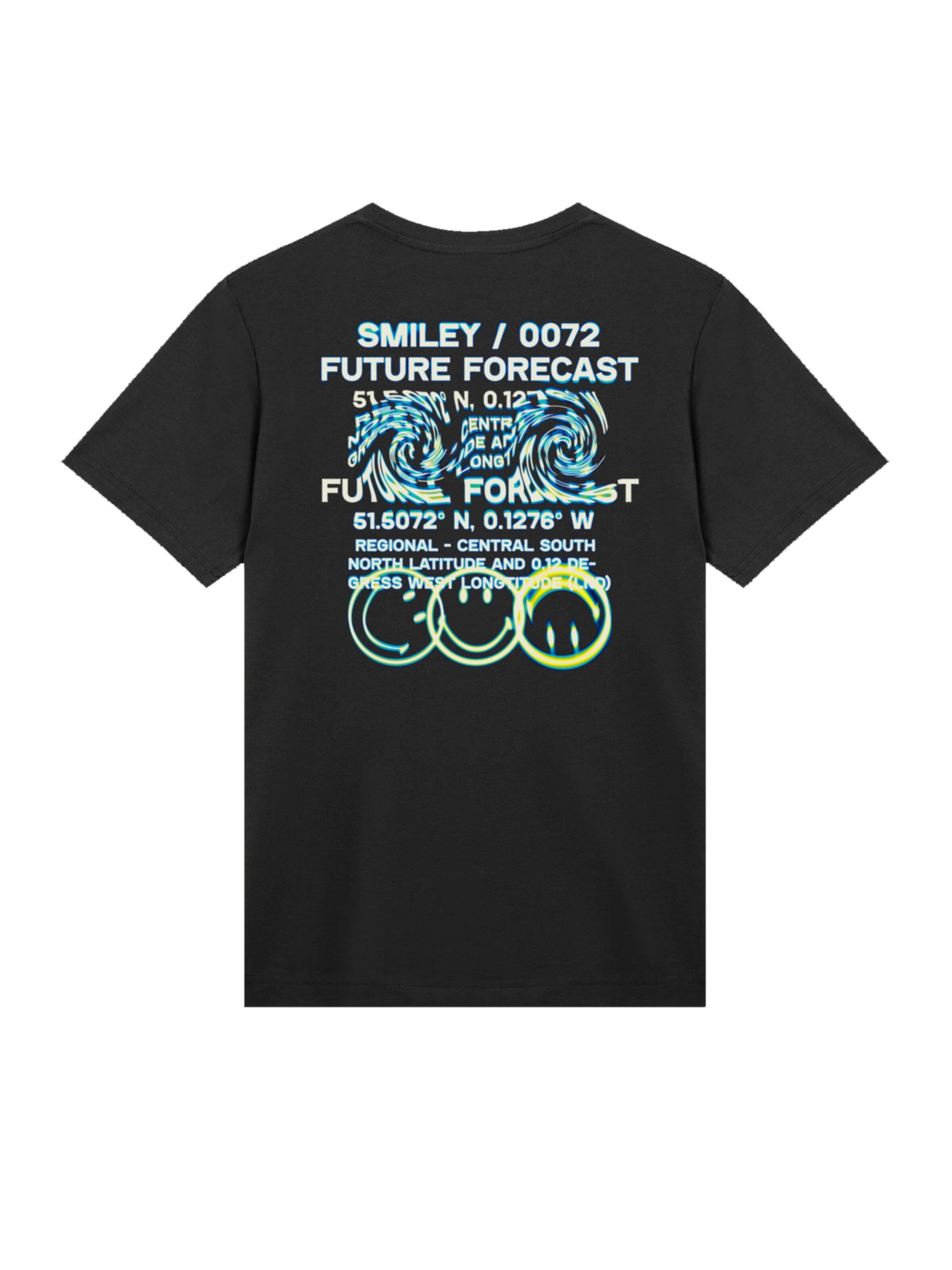 F4NT4STIC Shirt 'Smiley Originals Future Forecast Streetwear Front' in Zwart