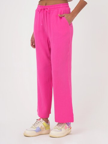 FRESHLIONS Loose fit Trousers 'Mila' in Pink