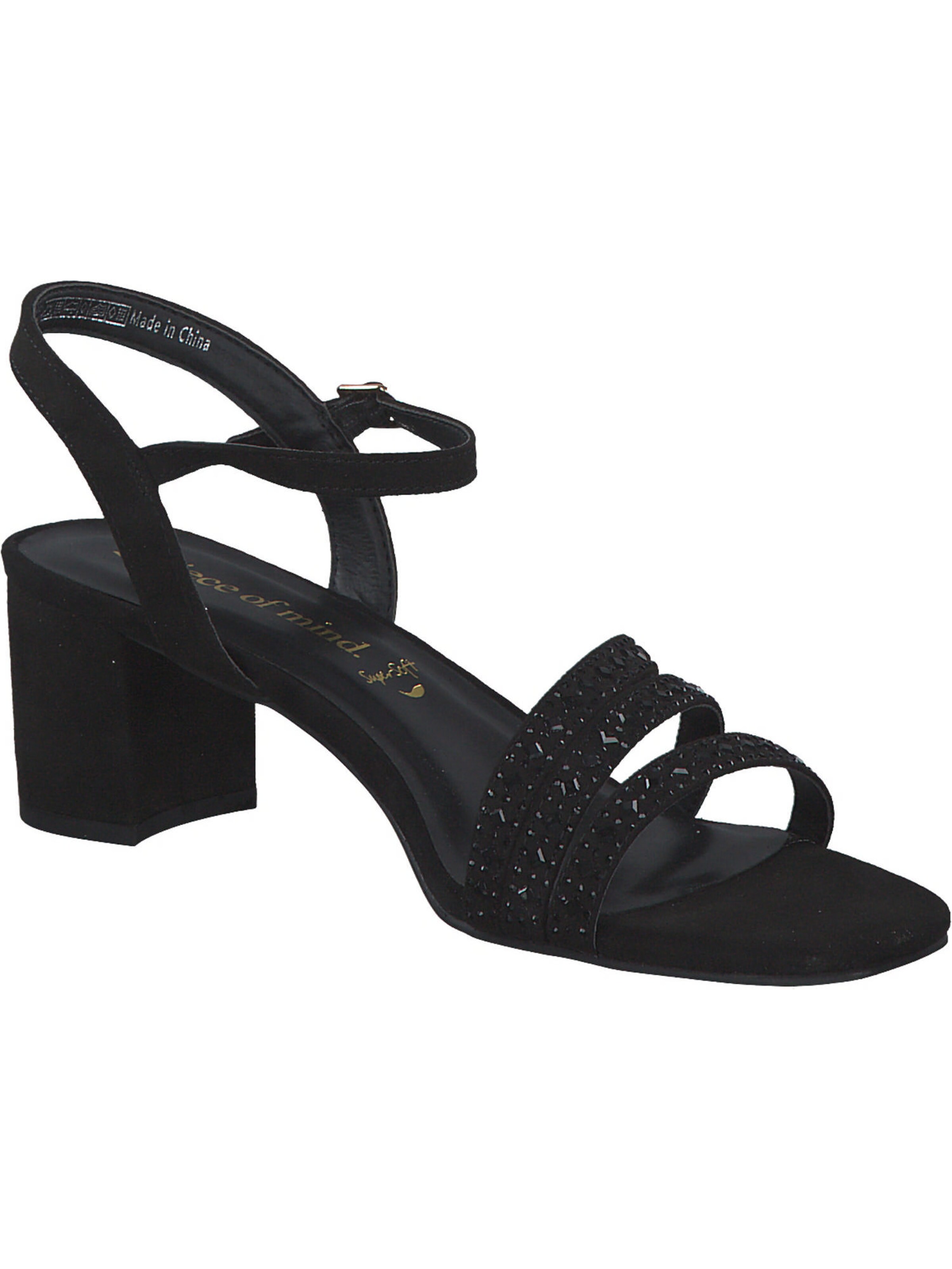 Idana Strap Sandals in Black