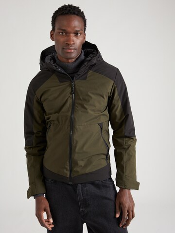 Veste mi-saison 'Axel' JACK & JONES en vert : devant