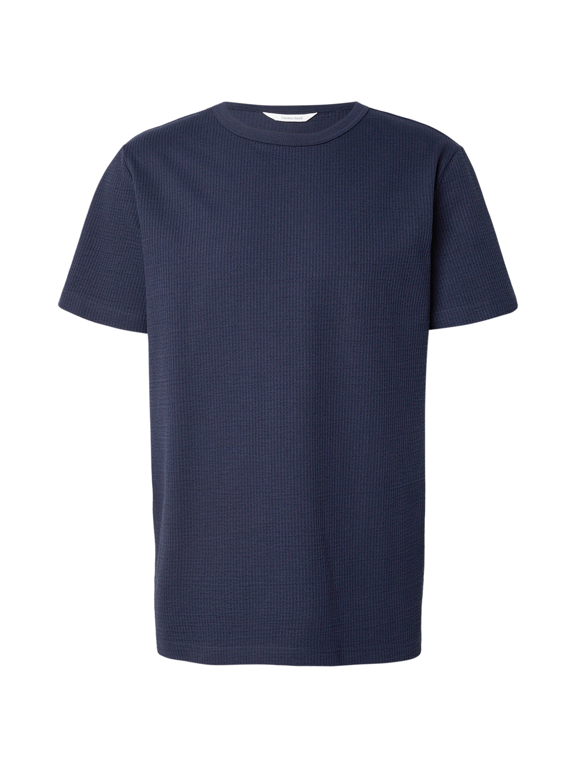 SELECTED Camiseta 'SLHLEANDER' en azul noche, Vista del producto