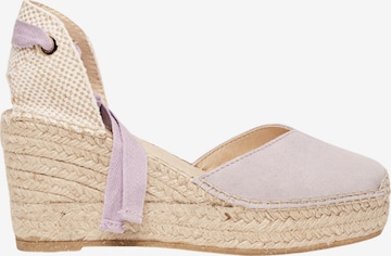 Sandales 'Alpargata Cuña 8 cm' Alhamas en violet : devant