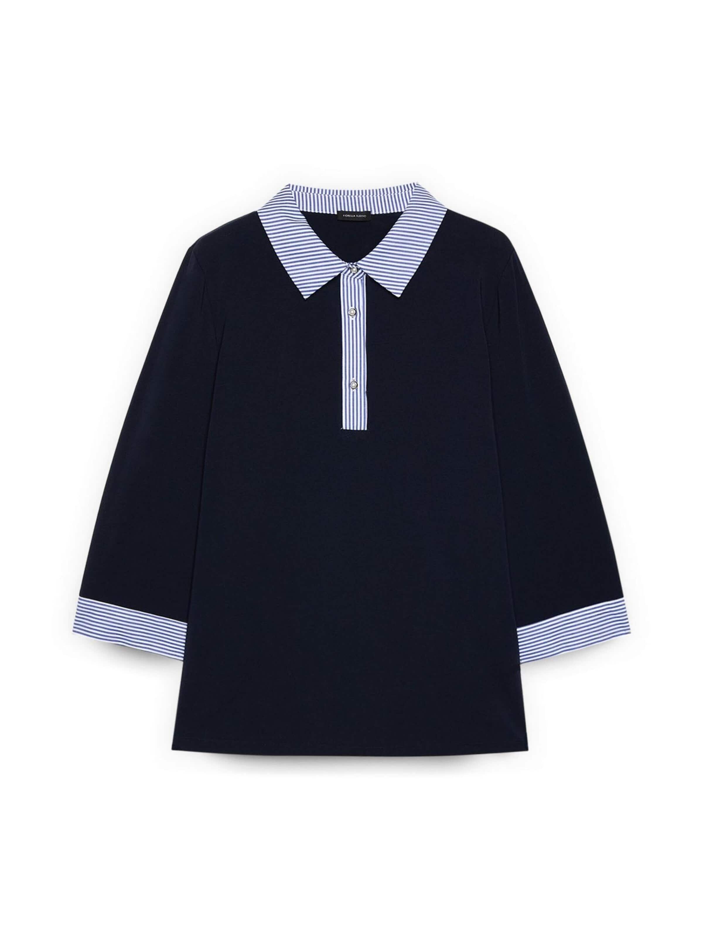 Sweat-shirt Fiorella Rubino en bleu : devant