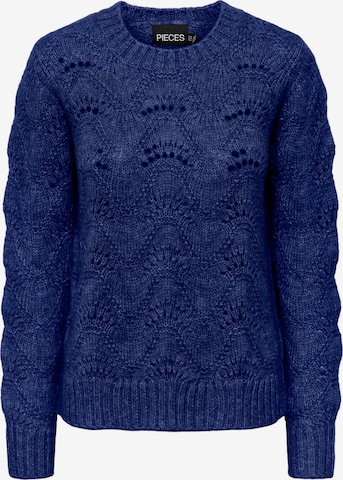 PIECES Sweater 'BIBBI' in Blue: front