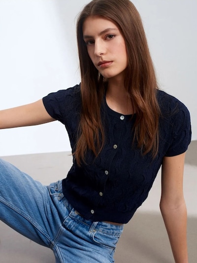 Dilvin Knit Cardigan 'Strickjacken' in S-L in Navy, Item view
